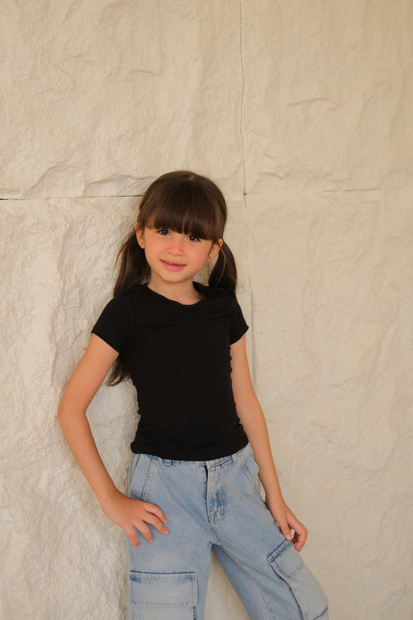 Girls cotton short sleeve