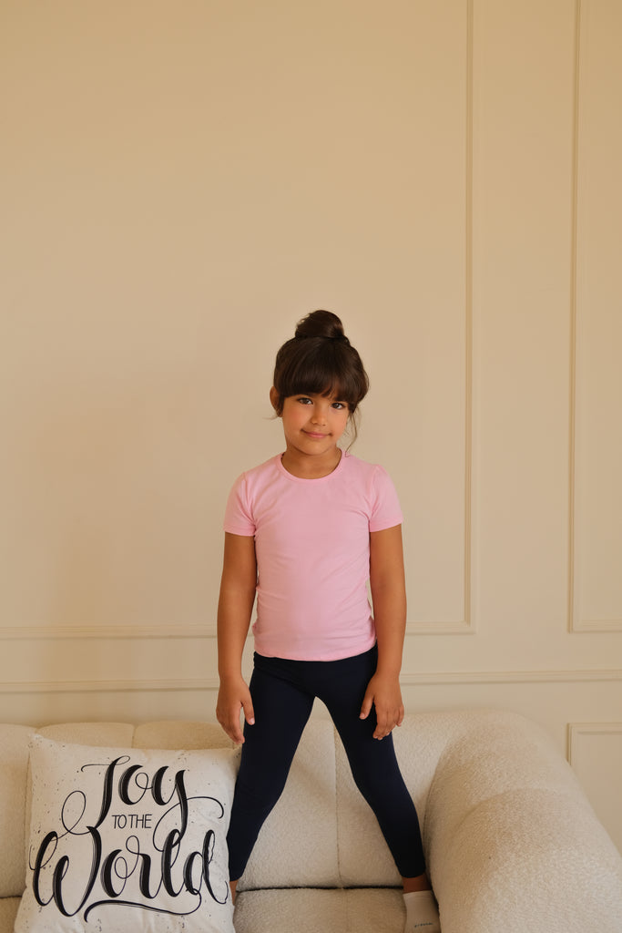Girls cotton short sleeve