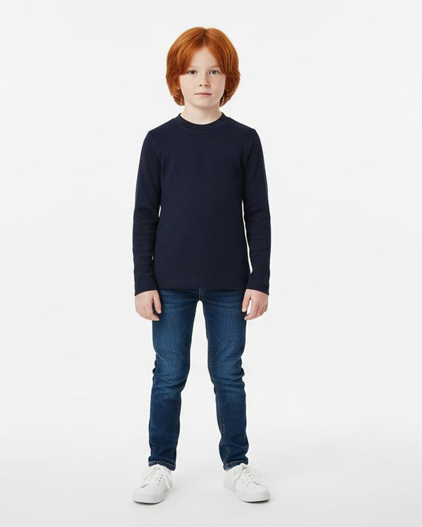 Girls Long sleeve Brushed Solid