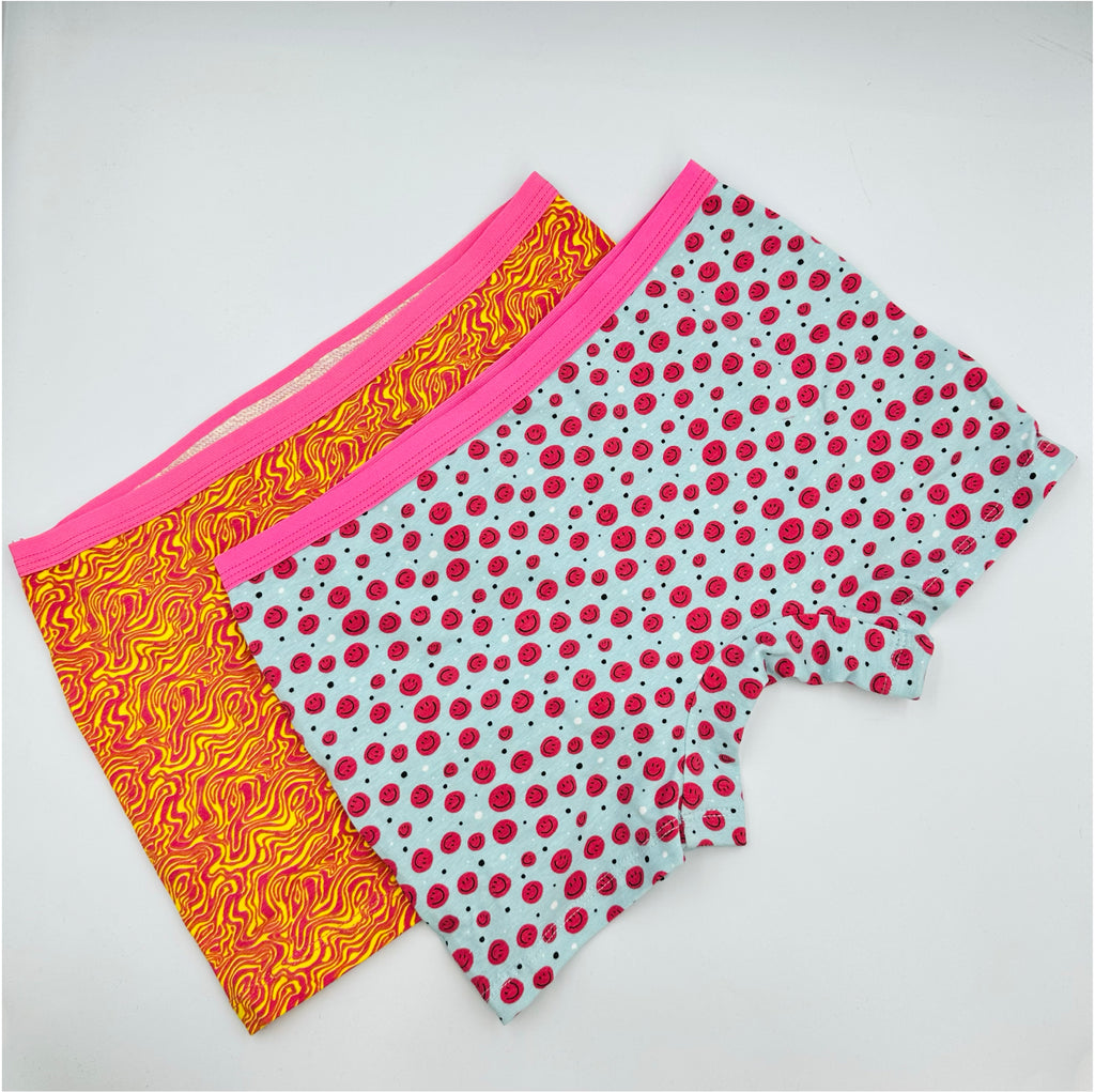 Pink faces - Hot short Pack of 2 for Women