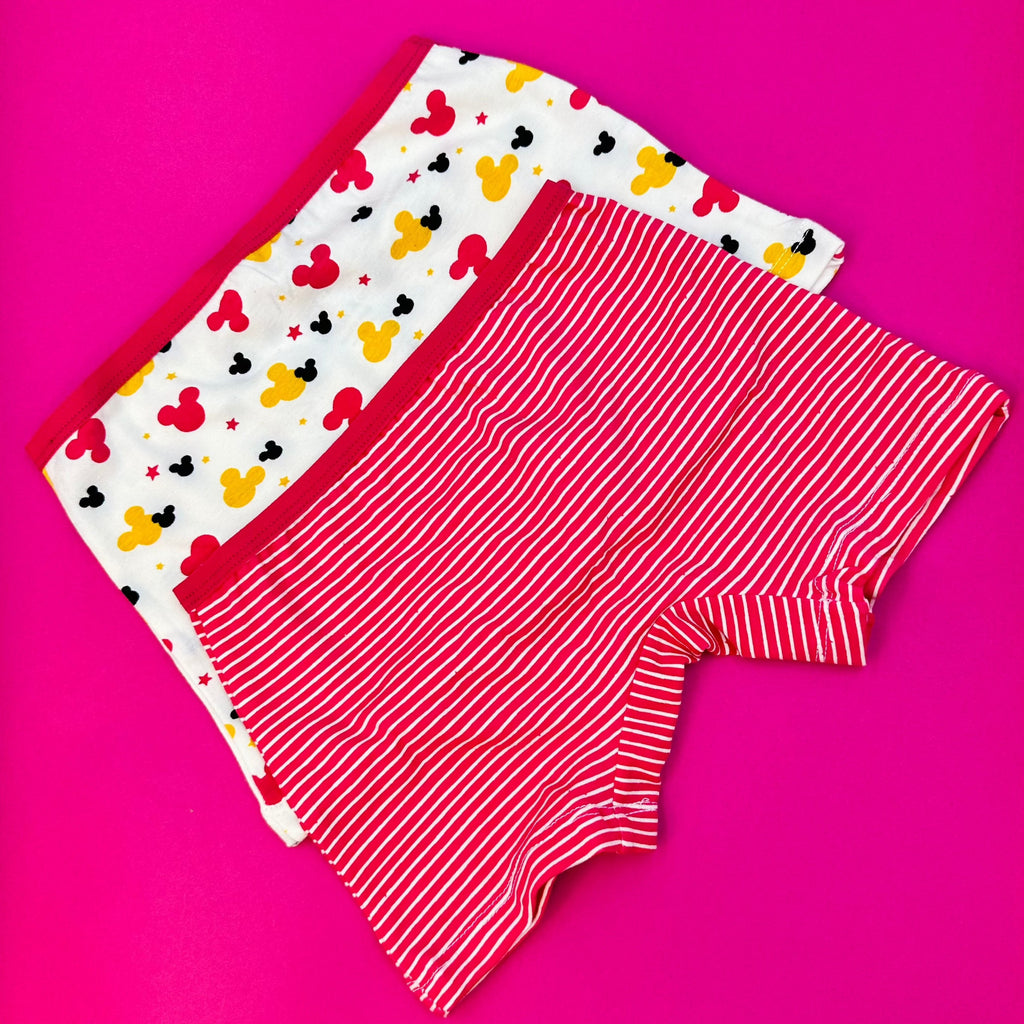 Girls cotton printed hot short Underwear - pack of 2