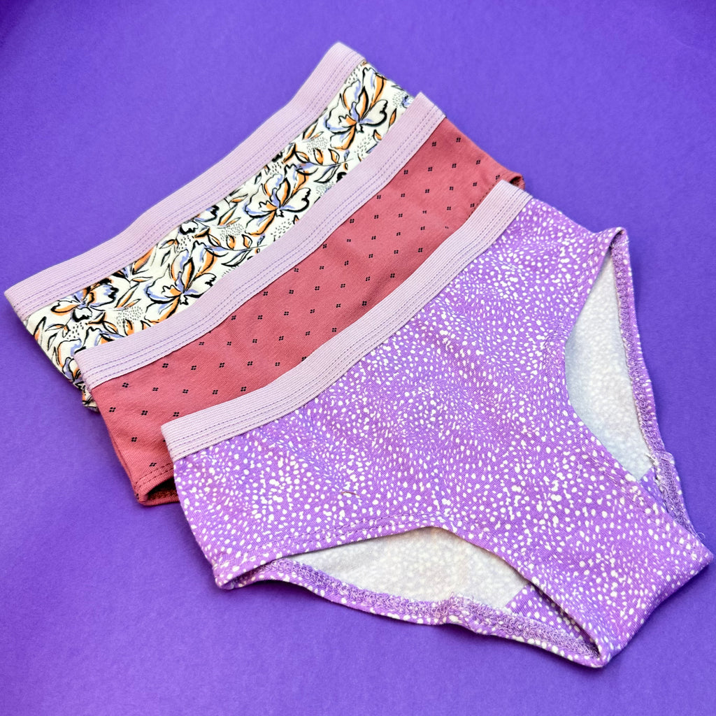 Girls cotton printed brief Underwear - Pack of 3