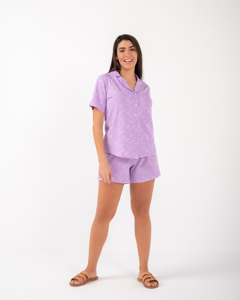 Women Cotton short sleeve short pijamas