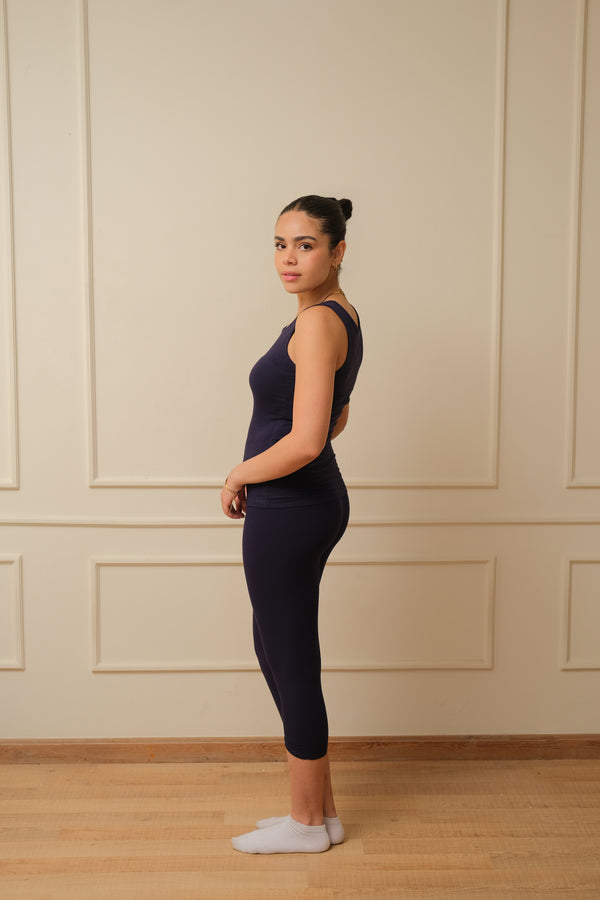 Women cotton pantacourt